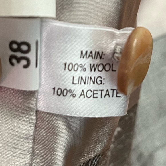 Grey Silver Vest with Pearlescent Buttons - Picture 7 of 7